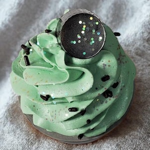 Soap cupcake Chocolate Mint Faux food soap dessert soap