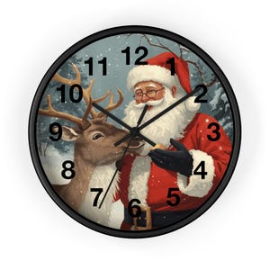 Vintage Weihnachtsmann Wanduhr, Urlaub Wohnkultur, Weihnachtsgeschenk