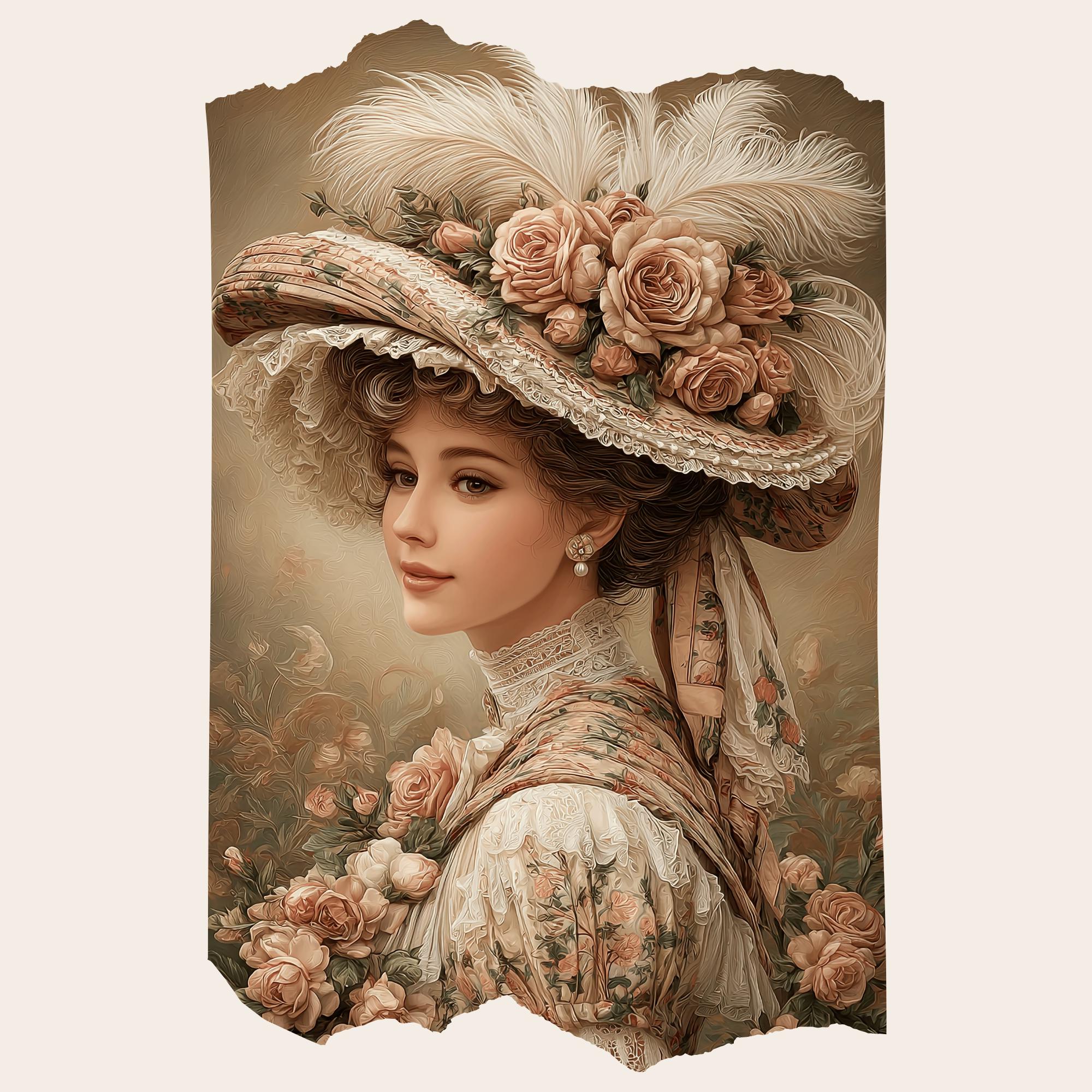 Victorian Lady Junk Journal Kit 120 Pages 40 Pockets PNG: Vintage ...