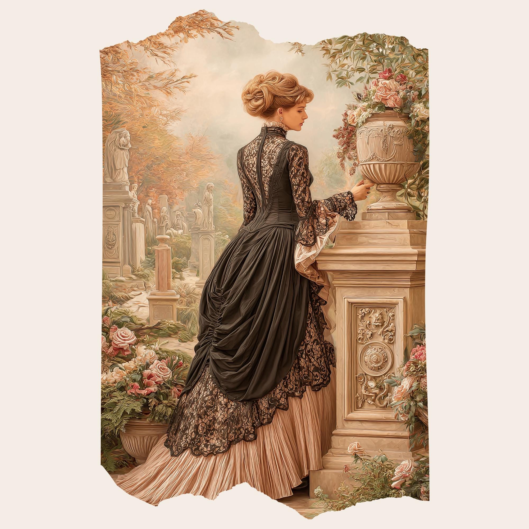 Victorian Lady Junk Journal Kit 120 Pages 40 Pockets PNG: Vintage ...