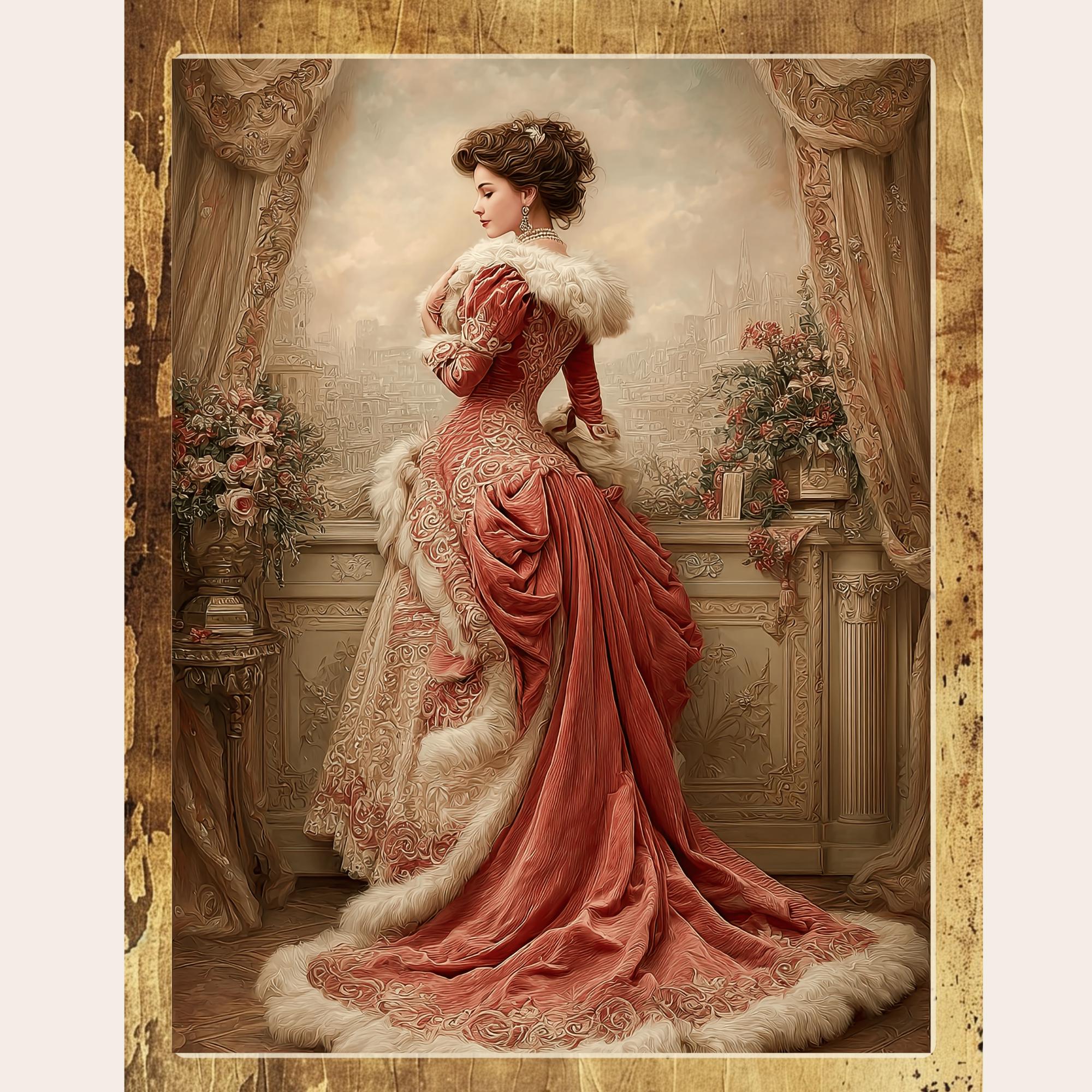 Victorian Lady Junk Journal Kit 120 Pages 40 Pockets PNG: Vintage ...