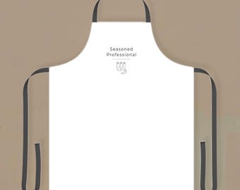 Foodie Gift Cooking Apron | Seasoned Professional Kitchen Pun for Home Cooks & Food Lovers