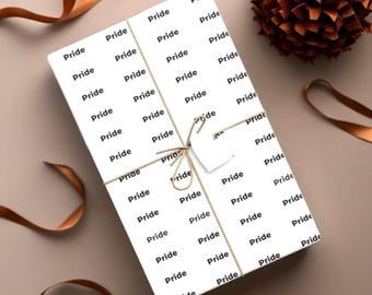 Pride Wrapping Paper for Celebrations, Congratulations & Big Wins