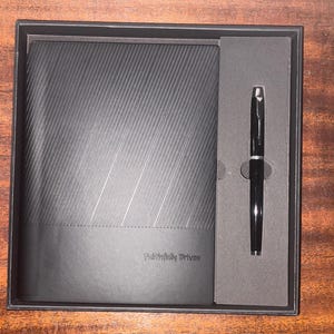 Leather Journal Gift Box Set, Christian Bible Verses, A5, Pen Included