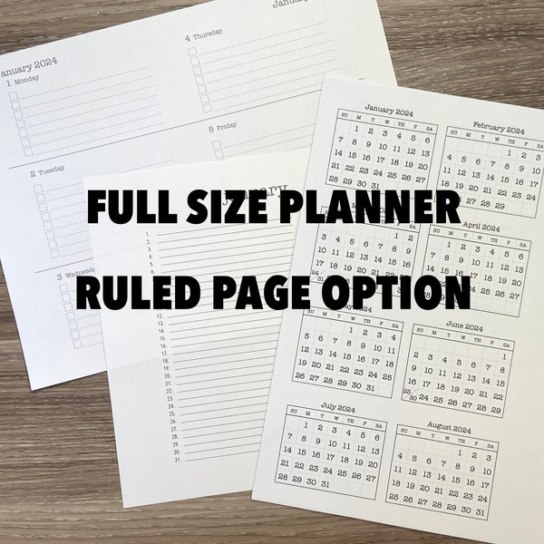 Printable Planner Pages - Etsy
