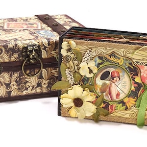TUTORIAL: Tropical Travelogue Steamer Trunk and Mini Album Personal Use Only image 4