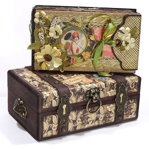 TUTORIAL: Tropical Travelogue Steamer Trunk and Mini Album Personal Use Only image 1