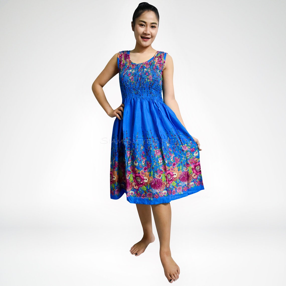 SKA 2 in 1 Smock Dress & Skirt Turquoise | Zando