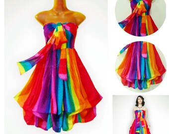 rainbow dress womens