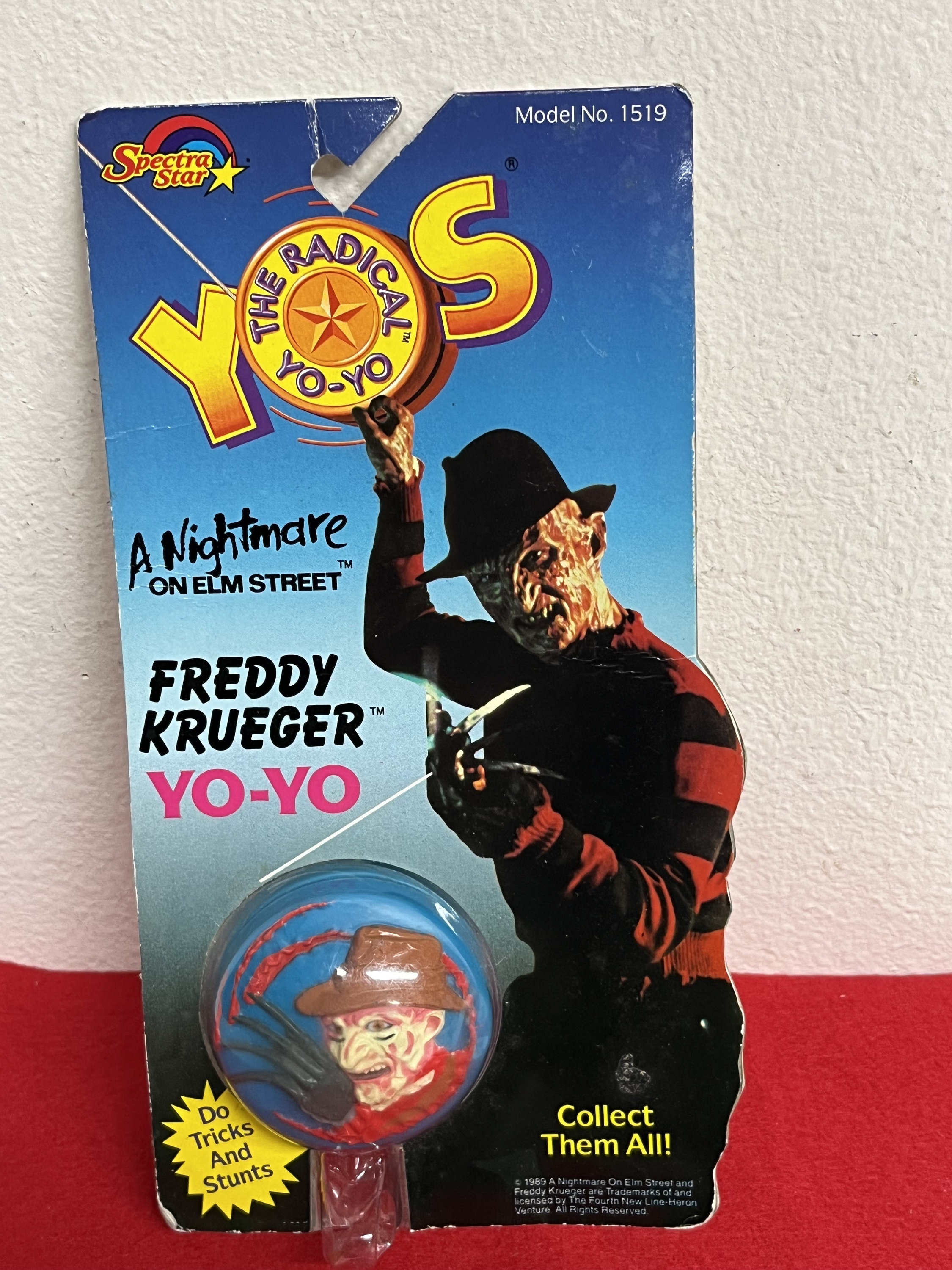 Vintage 1989 Freddy Krueger Yo's the Radical Yo-yo Sealed by