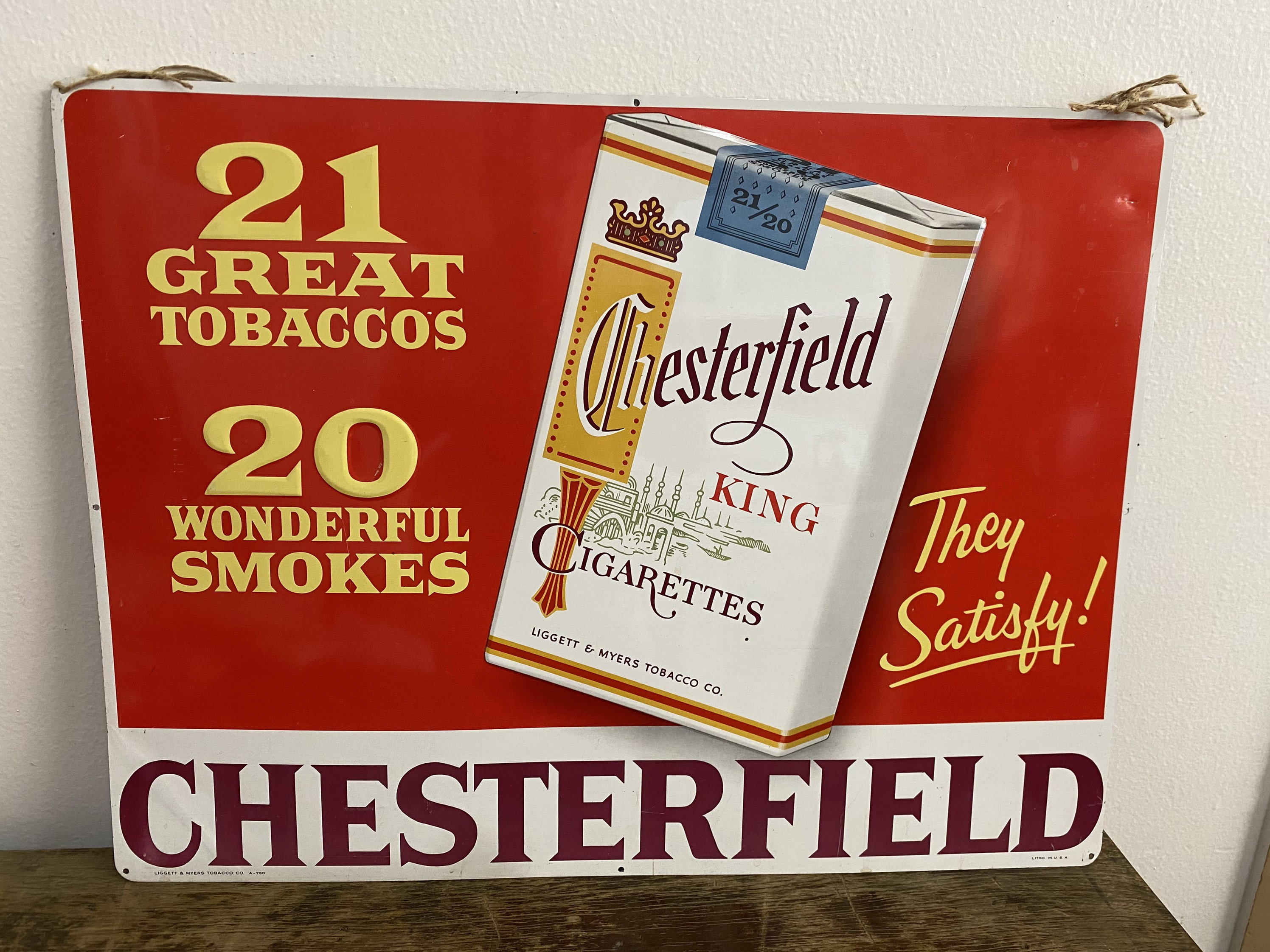 Chesterfield Cigarette Ad Bob Hope Endorsing Chesterfield