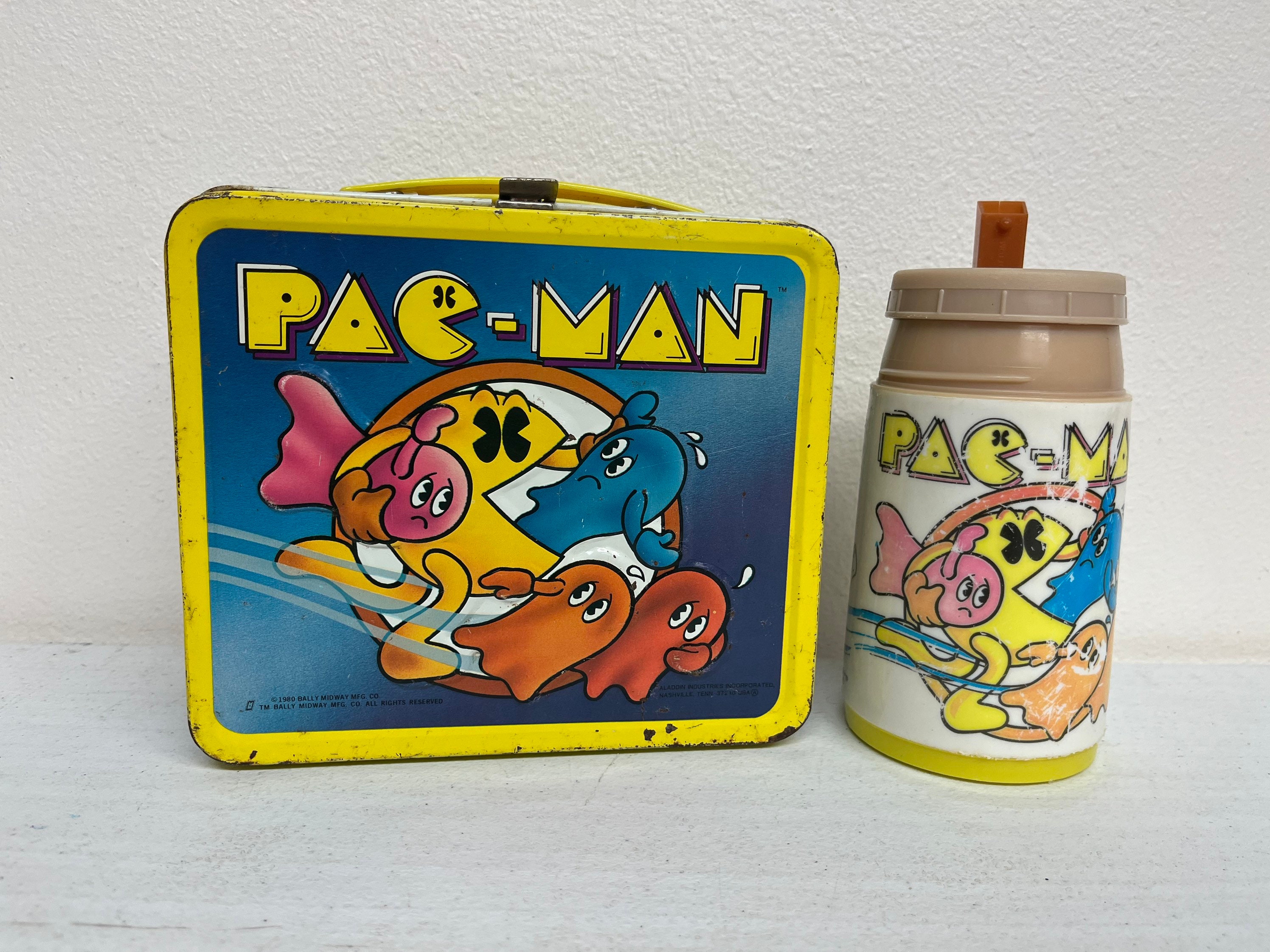 Vintage 1983 Aladdin Midway Pac Man Video Game Plastic Lunch Box