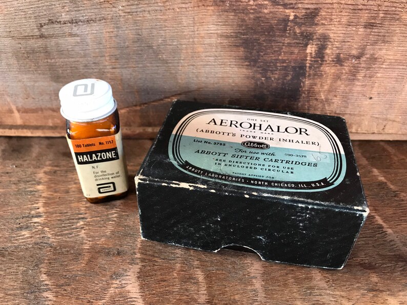 Vintage Abbott Laboratories Aerohalor Inhaler in Box and - Etsy