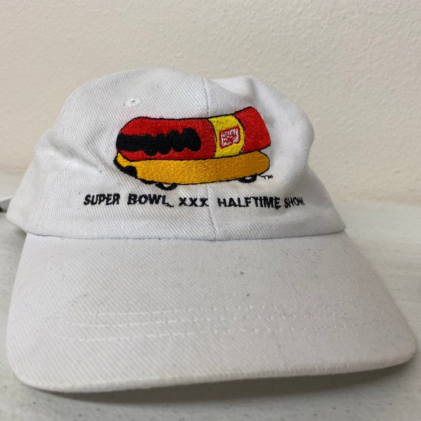 Vintage 1996 Super Bowl XXX Half Time Show Wienermobile Hat Worn Football