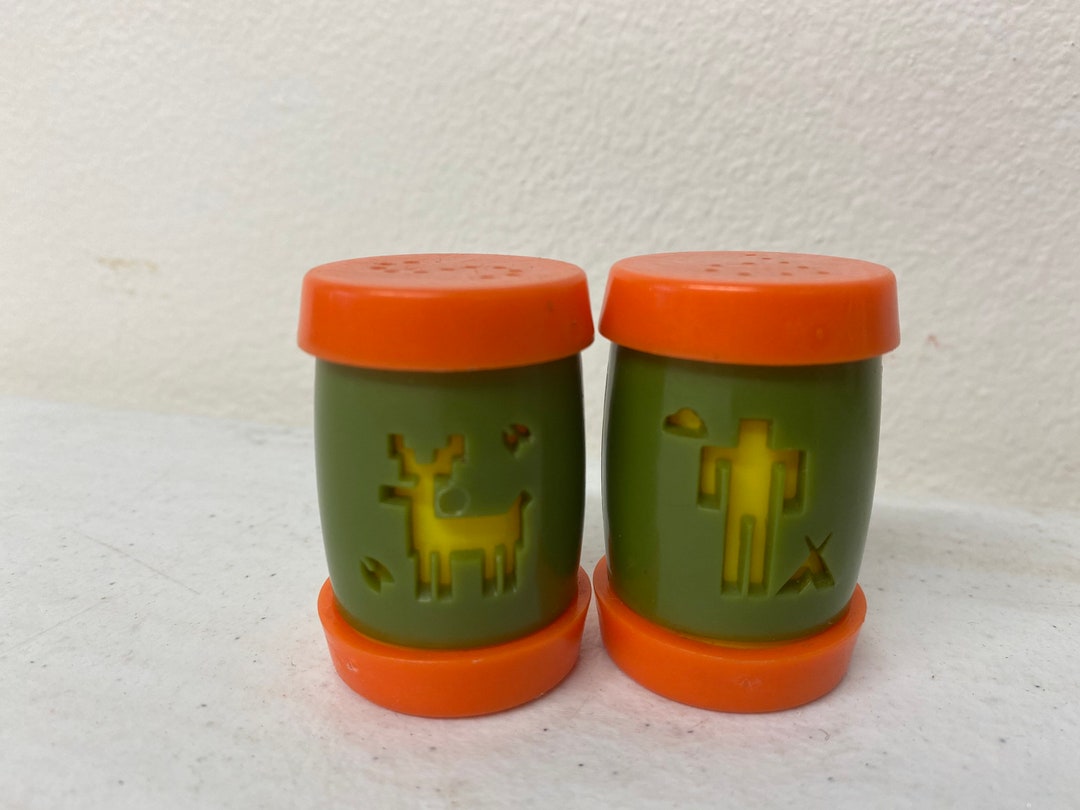 Vintage St Labre Indian School Plastic Salt & Pepper Shakers Set Etsy