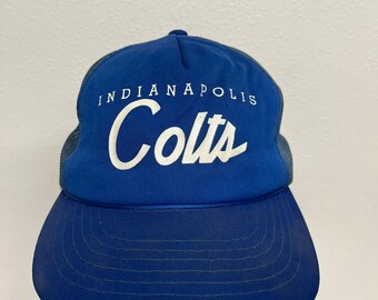 Vintage Indianapolis Colts Blue Snapback Hat NFL