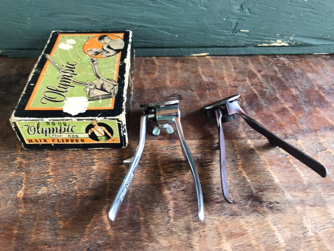 Two Vintage Metal Trimmers or Clippers in an Olympic Trimmer Etsy