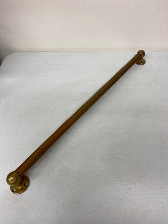 1930s Brass Door Push Bar Classic Salvage Etsy