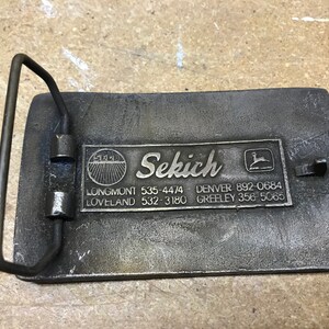 Vintage Sekich Equipment Company Longmont Colorado Belt | Etsy