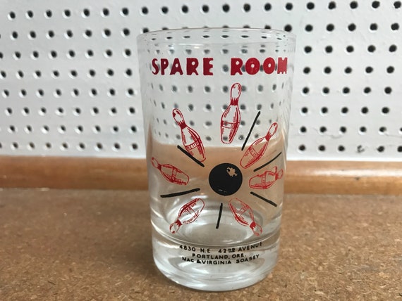 Vintage Spare Room Bowling Lounge Glass Portland Oregon