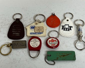 Vintage Advertising and Random Keychain Lot - Etsy