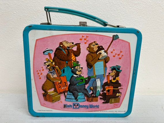 Vintage 1970s Walt Disney World Blue Metal Lunch Box by Aladdin - Etsy
