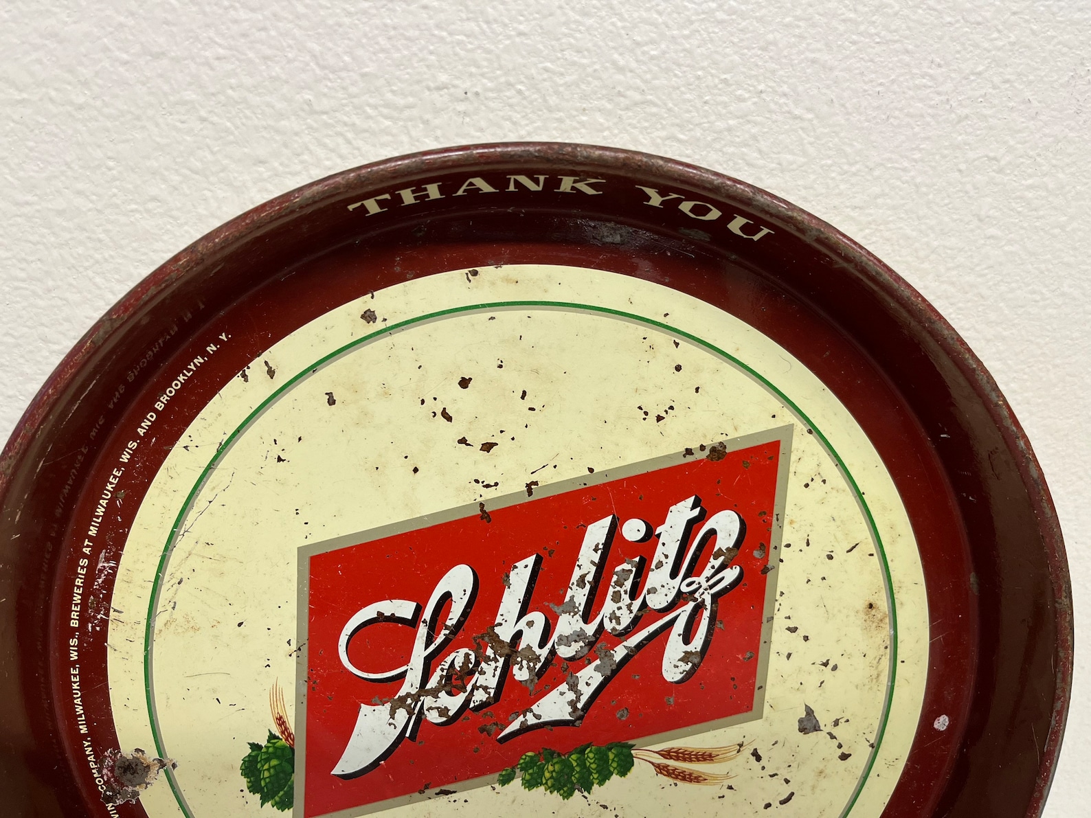 Vintage 1950s Schlitz Beer Tray the Beer That Made Milwaukee Etsy