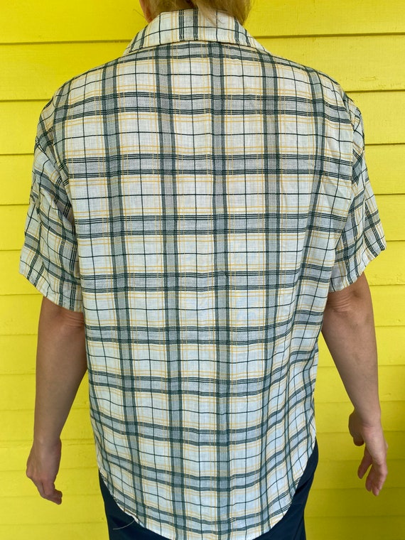 Vintage Gantry Brand Men's Plaid Shirt Size Large - Gem