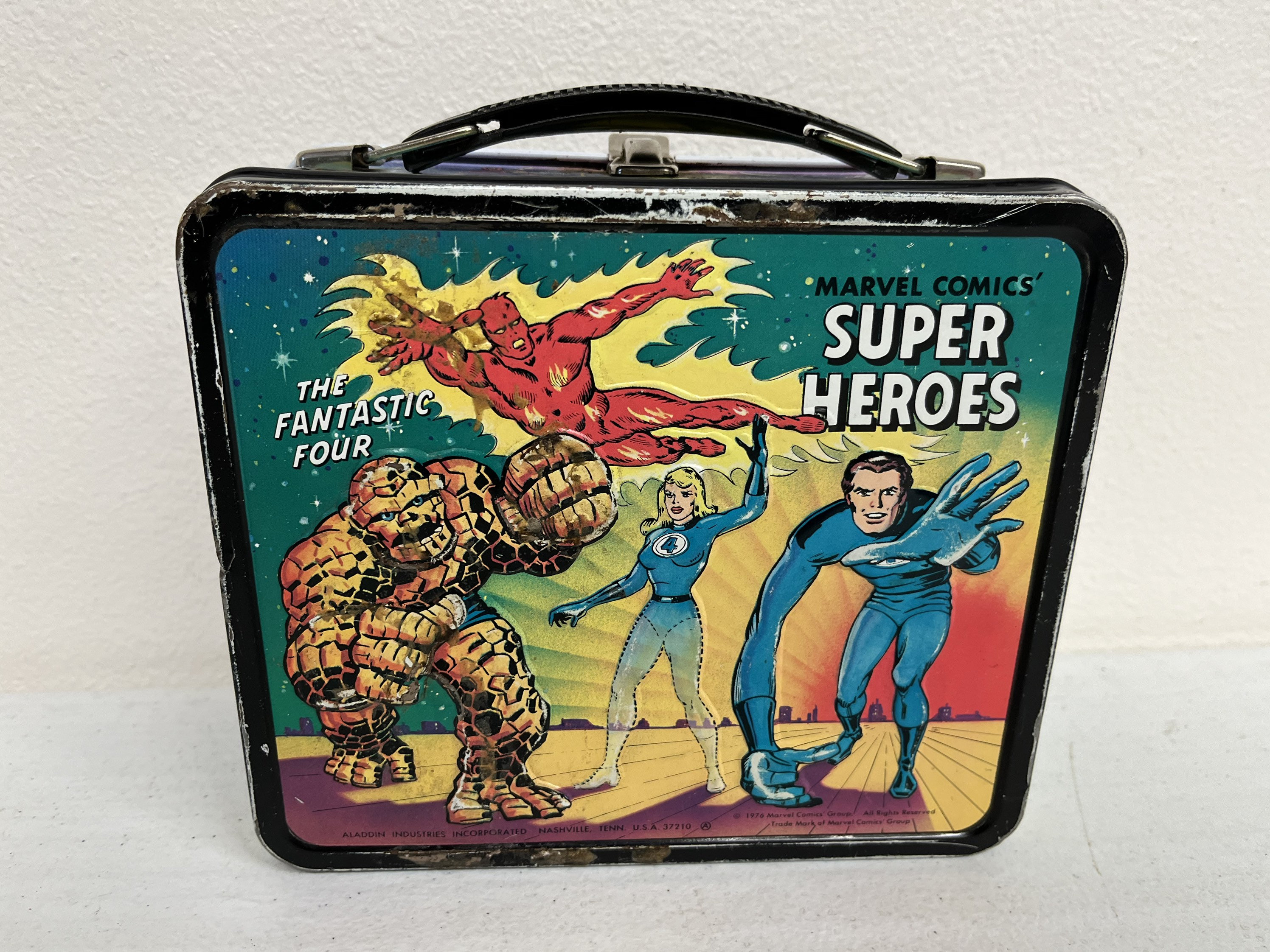 70s MARVELコミックス スーパーヒーロー ブリキランチボックス 70s MARVELコミックス スーパーヒーロー ブリキランチボックス