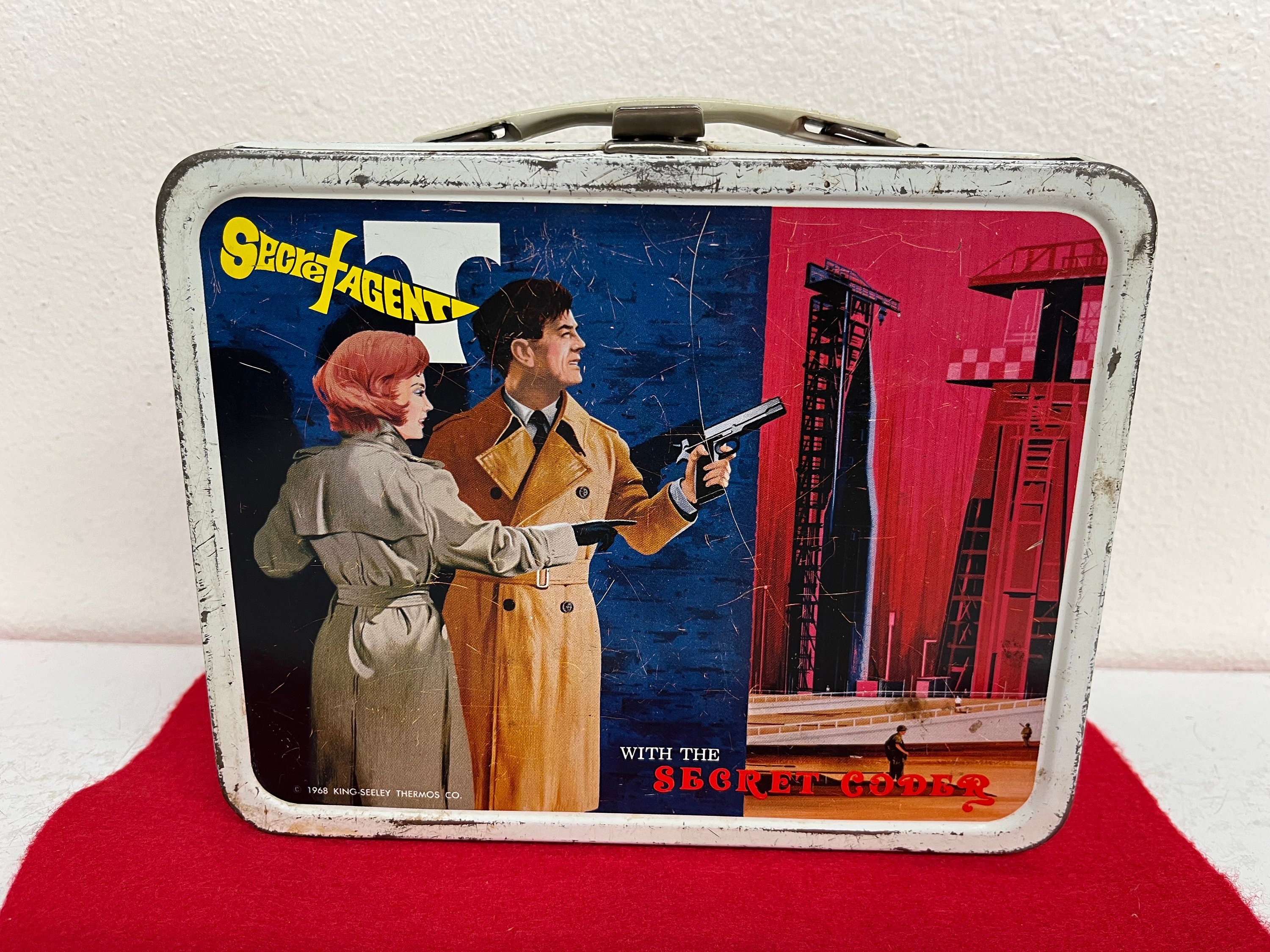 Vintage Rare 1968 Secret Agent Lunch Box by King Seeley Thermos Co