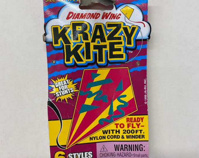 Almost Vintage 1999 Diamond Wing Krazy Kite By Ja Ru Inc New In Package almost-vintage-1999-diamond-wing-krazy-kite-by-ja-ru-inc-new-in-package