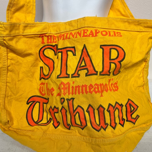 Vintage Minneapolis Star Minneapolis Tribune Canvas Newspaper Delivery Bag