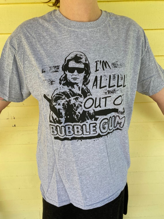 Vintage 1990s I’m All Out Of Bubble Gum Gray T-shi