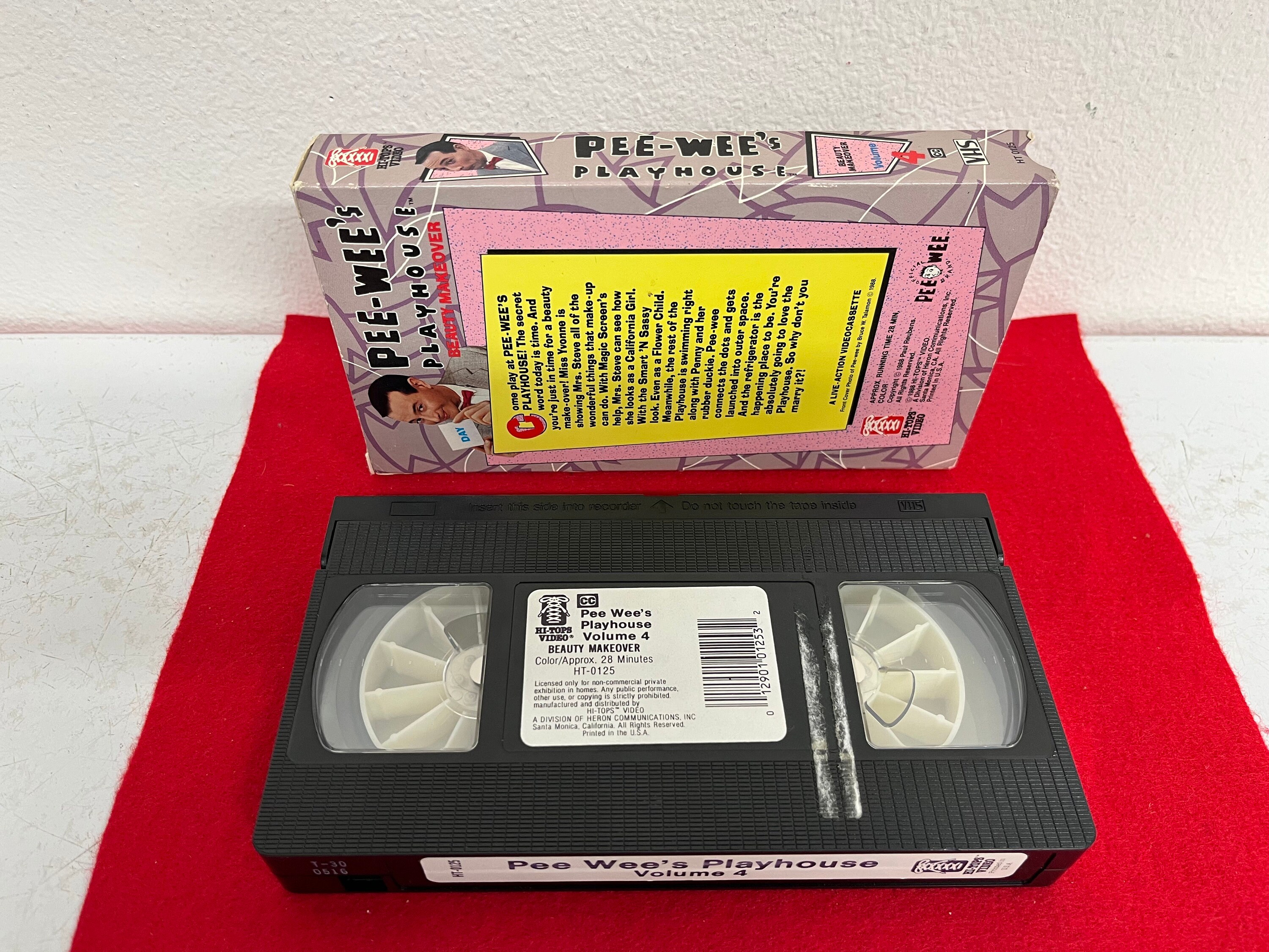 Vintage 1988 Pee Wee's Playhouse Beauty Makeover Episode VHS