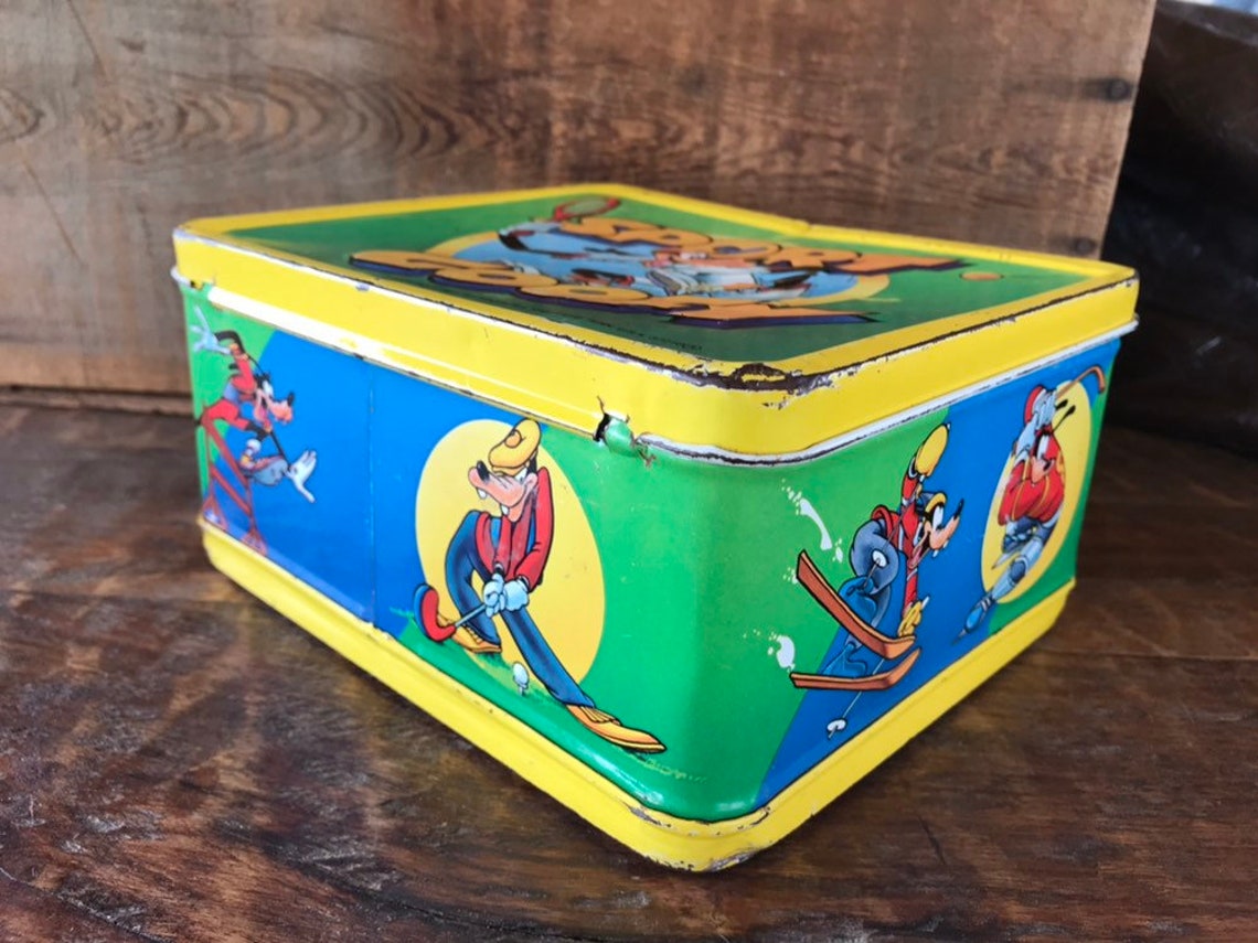 Vintage 1980s Sport Goofy Metal Lunch Box | Etsy