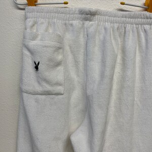 Vintage Playboy Brand White With Small Bunny Logo Womens Sweatpants Size Small Etsy Denmark