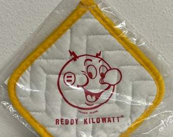 Vintage Reddy Kilowatt Magnepad Potholder unused NOS