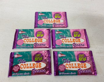 Vintage 1994 Saved by the Bell The College Years Prism Cards Still in Package by Pacific Trading Cards NOS