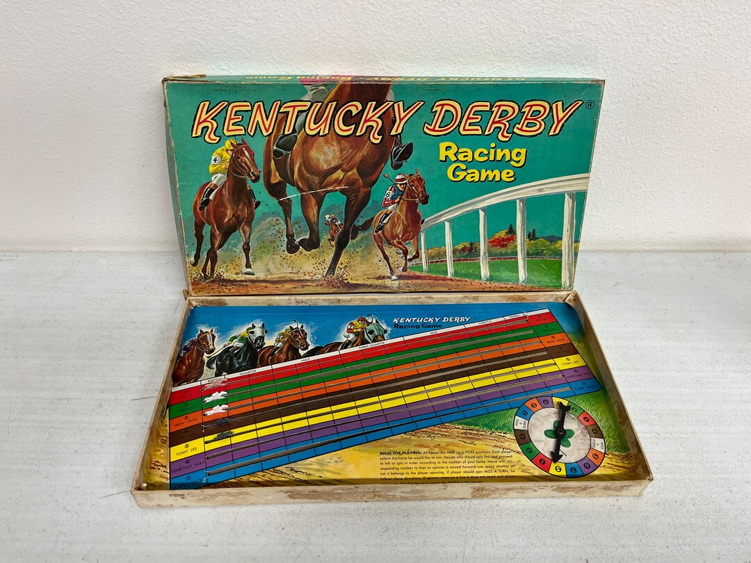 Vintage 1961 Kentucky Derby Racing Game by Whitman Publishing Etsy