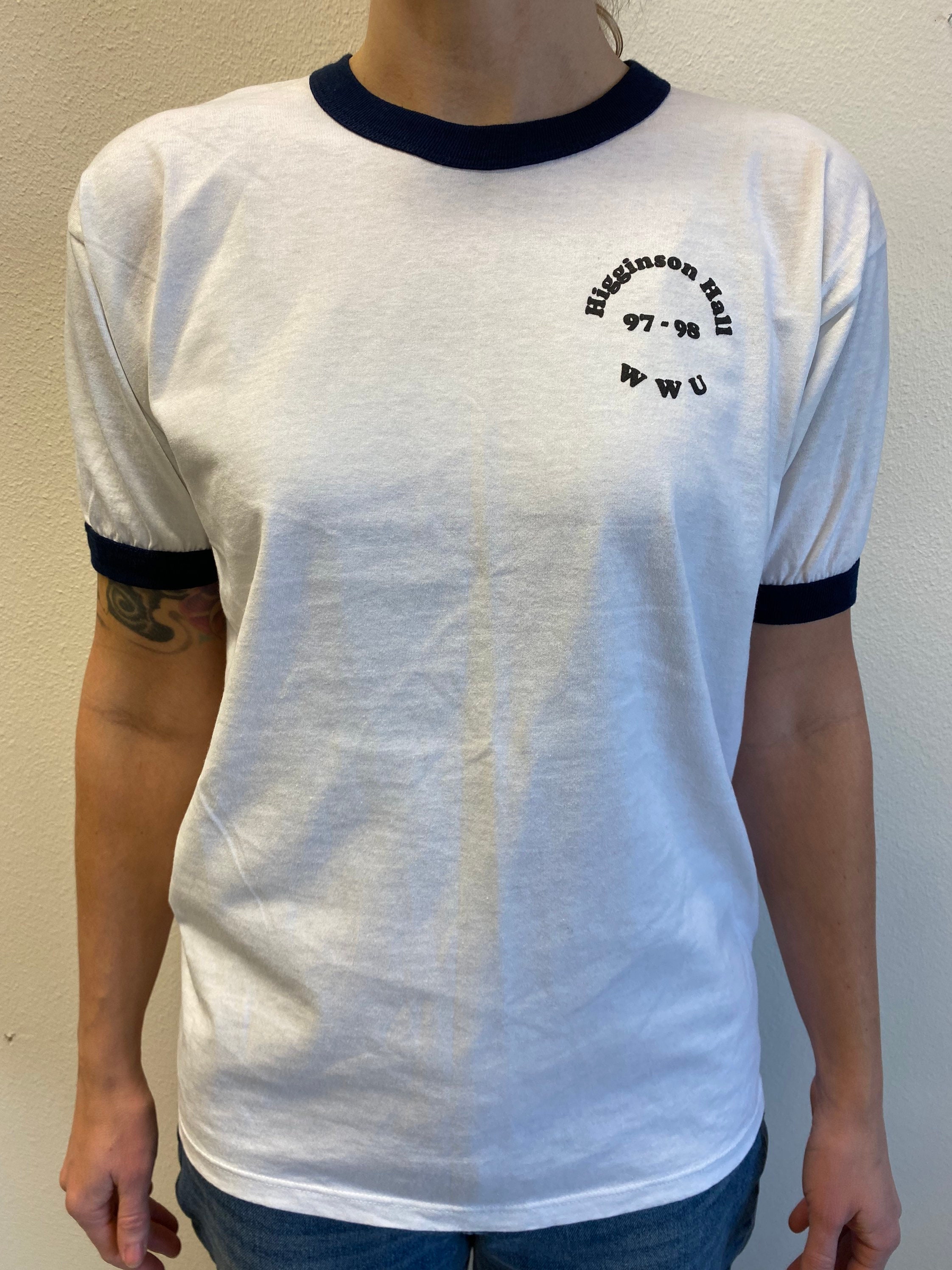 Vintage 1990s Higginson Hall WWU T 