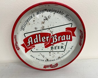 Rare Vintage Adler Brau Beer Tray Wisconsin’s Most Enjoyable Beer