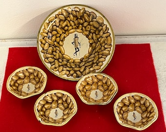 Vintage Planters Peanuts Ashtray Mr Peanut 1956 Ash Tray/ Candy