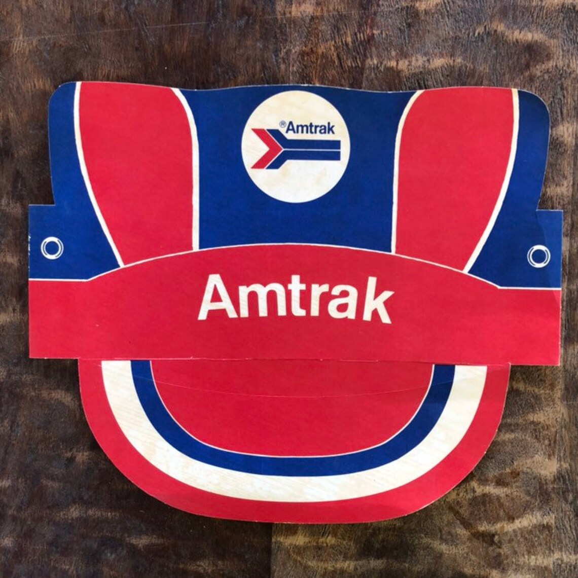 Vintage Souvenir Amtrak Train Paper Hat Etsy