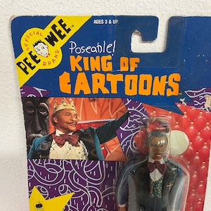 king of cartoons フィギュア peewee herman PEE-WEE'S PLAYHOUSE KING OF CARTOONS Poseable Figure MOC