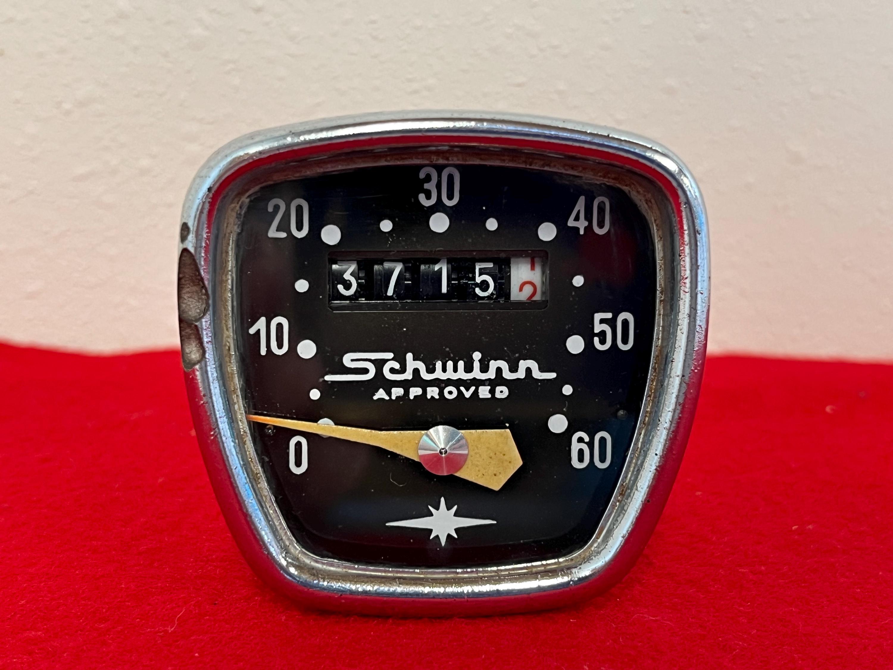 Vintage Schwinn Approved Bike Speedometer Made in France Etsy