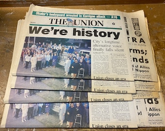 Final Issue of the Union Sacramento California Jan 14th & 15th 1994