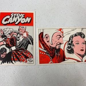 Vintage 1988-89 Kitchen Sink Cards Flash Gordon by Alex Raymond and Steve Canyon by Milton Caniff 15 and 21 of 36