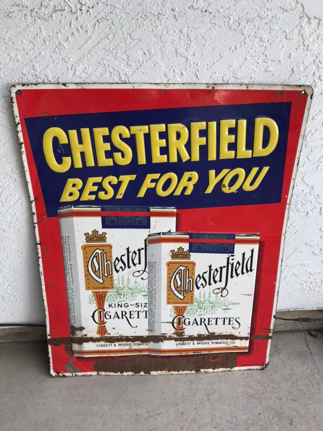 are chesterfield cigarettes good Vintage Chesterfield Cigarettes Best for You Metal Sign