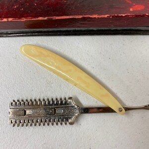 Vintage Duram Duplex Straight Razor With Marbled Design in Box - Etsy