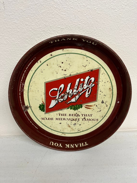 Vintage 1950s Schlitz Beer Tray the Beer That Made Milwaukee